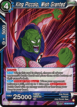 King Piccolo, Wish Granted - Three Glorious Fighters (Rare) [BT30-039]