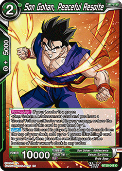 Son Gohan, Peaceful Respite - Three Glorious Fighters (Common) [BT30-048]