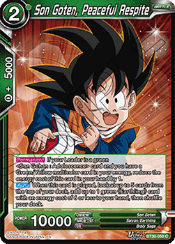 Son Goten, Peaceful Respite - Three Glorious Fighters (Common) [BT30-050]