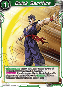 Quick Sacrifice - Three Glorious Fighters (Rare) [BT30-066]