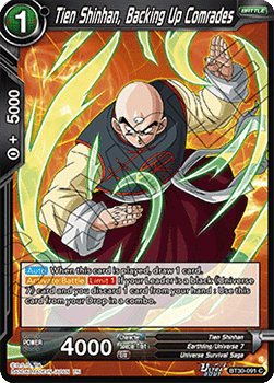Tien Shinhan, Backing Up Comrades - Three Glorious Fighters (Common) [BT30-091]