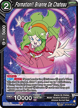 Formation!! Brianne De Chateau - Three Glorious Fighters (Uncommon) [BT30-097]