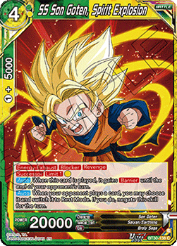 SS Son Goten, Spirit Explosion (V.1 - Common) - Three Glorious Fighters (Common) [BT30-138]
