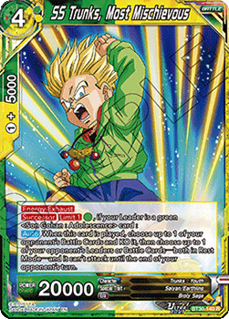 SS Trunks, Most Mischievous - Three Glorious Fighters (Rare) [BT30-140]