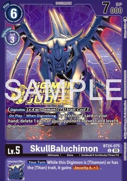 SkullBaluchimon (BT24-075) - Judge Promos (Alternative Art) [JP-BT24-075]