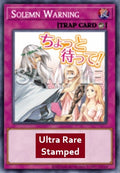 Solemn Warning (V.1 - Ultra Rare) - Rarity Collection 5 (Ultra Rare) [RA05-126]