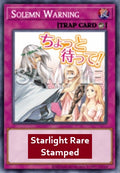 Solemn Warning (V.2 - Starlight Rare) - Rarity Collection 5 (Starlight Rare) [RA05-126]
