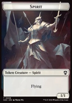 Spirit Token (W 1/1) // Illusion Token (U */*)