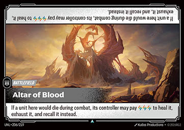 Altar of Blood - Unleashed (Uncommon) [UNL-206]