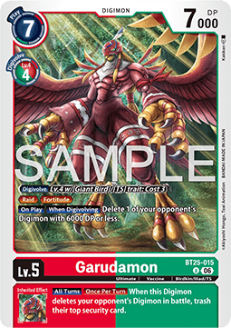 Garudamon (BT25-015) - Dual Revolution (Uncommon) [BT-25-015]