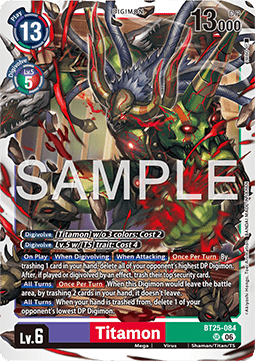 Titamon (BT25-084) (V.1) - Dual Revolution (Super Rare) [BT-25-084]