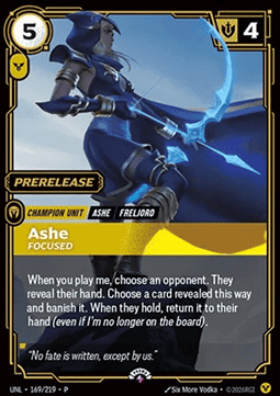 Ashe, Focused