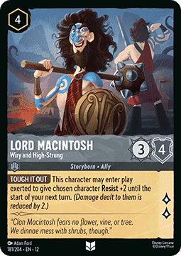 Lord Macintosh - Wiry and High-Strung