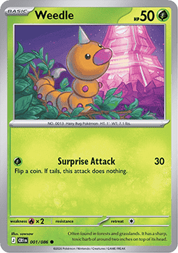 Weedle - Chaos Rising (Common) [CRI-001]