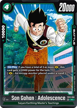 Son Gohan : Adolescence (FB10-056) [Fusion World]