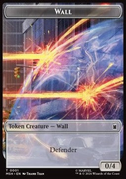 Wall Token (C 0/3) // Moloid Token (G 1/1)