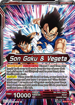 Son Goku & Vegeta // SS Gogeta, Situation Reversal Fusion (V.1 - Uncommon)