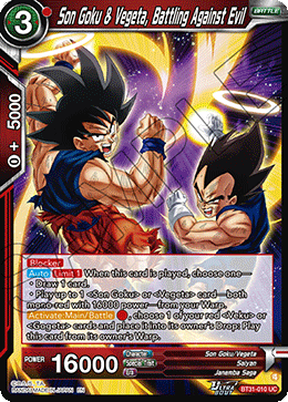 Son Goku & Vegeta, Battling Against Evil (V.1 - Uncommon)