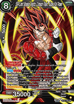 SS4 Limit Breaker Vegito, Crimson Flash, Super Full Power