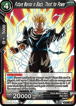 Future Warrior in Black, Thirst for Power
