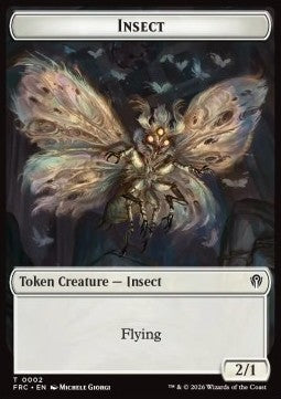 Insect Token (W 2/1) // Rogue Token (B 2/2)