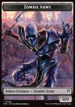 Zombie Army Token (B 0/0) // Goblin Token (R 1/1)