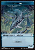 Leviathan Token (U 8/8) // Beast Token (G 4/4 Trample)