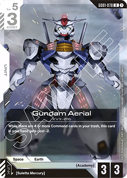 Gundam Aerial (GD01-070) (V.1 - Rare)