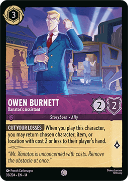 Owen Burnett - Xanatos's Assistant