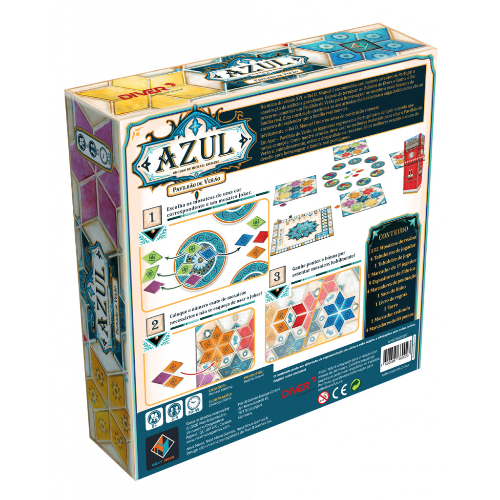 Azul Pavilhão de Verão