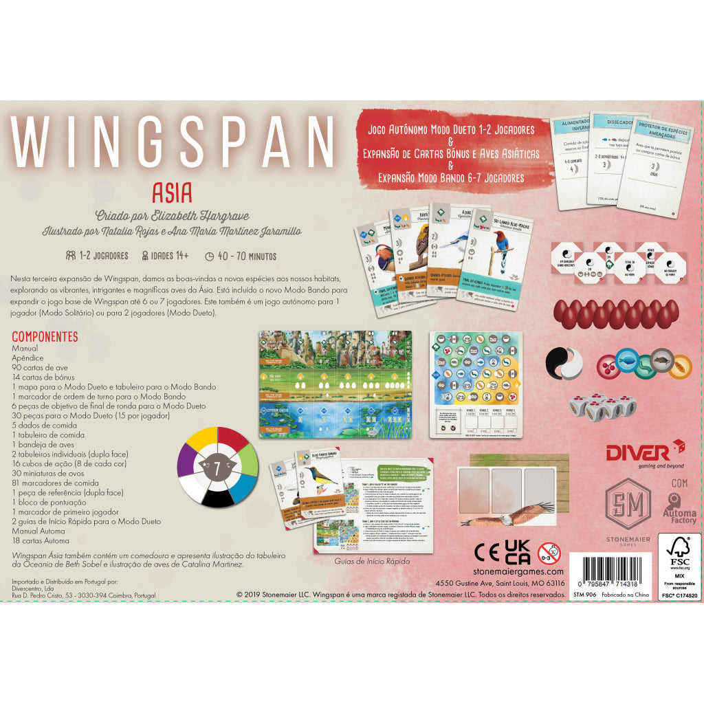 Wingspan Asia - Portuguese